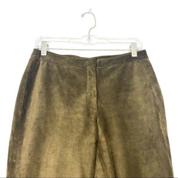 VINTAGE Genuine Leather Suede Brown 90s INC 8 - Picture 3 of 7